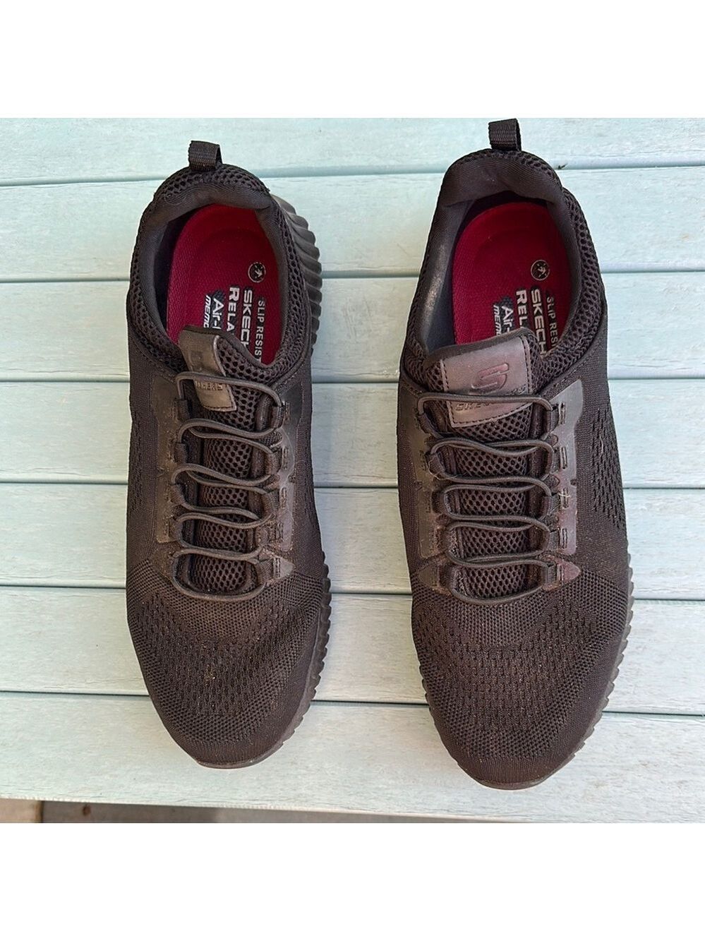 Skechers Men’s Work, Slip Resistant, Relaxed Fit Air-Cooled Memory Foam Size 12 - Picture 4 of 16